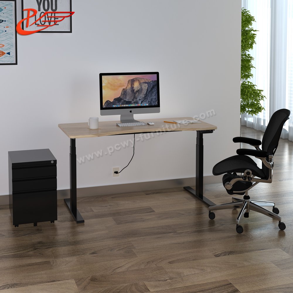 Enjoy the comfortable work by Pengcheng electric height adjustable desk(图1)