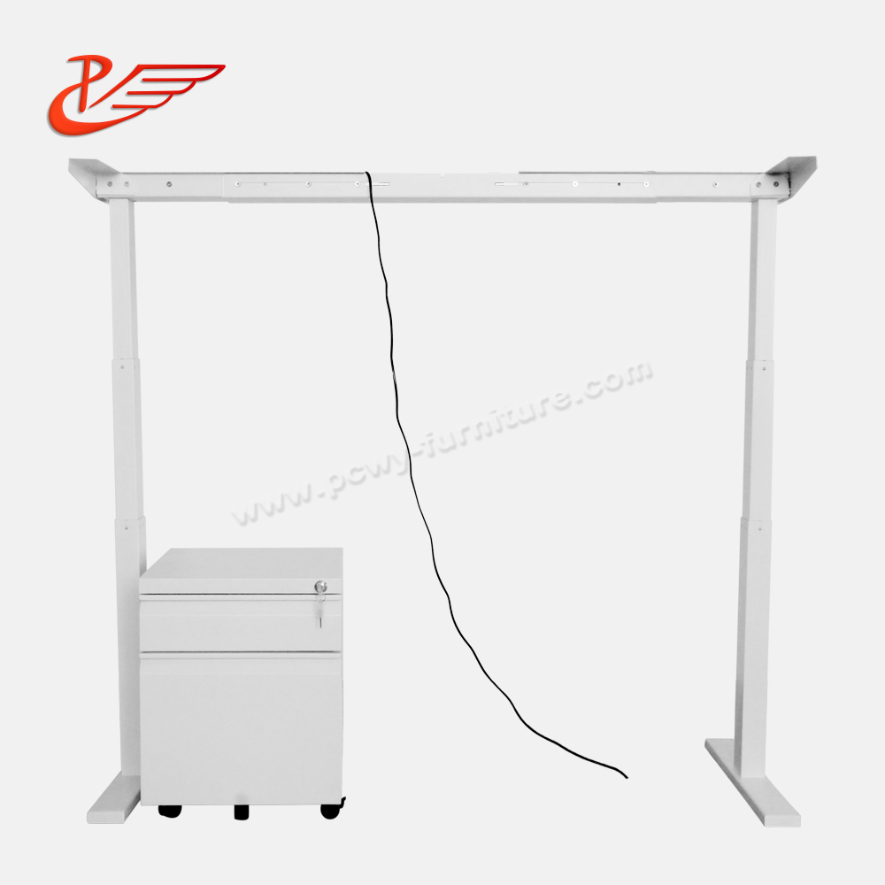 PCES-1250 White Dual motor Electric height adjustable table frame(图5)