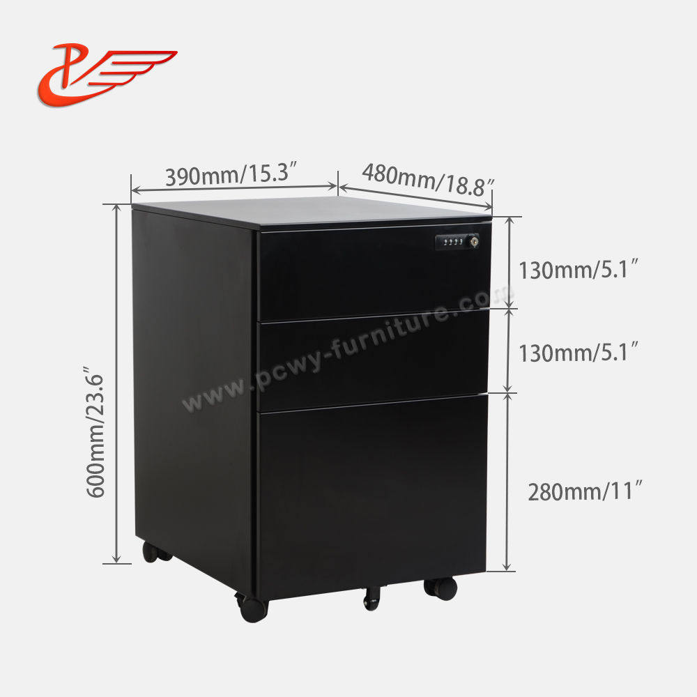 PCP-300F-9520 Combination Lock Mobile Pedestal/Cabinet(图9)