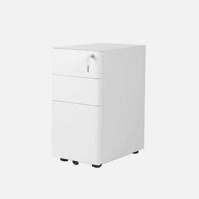 PCP-300M White Mobile Pedestal/Cabinet