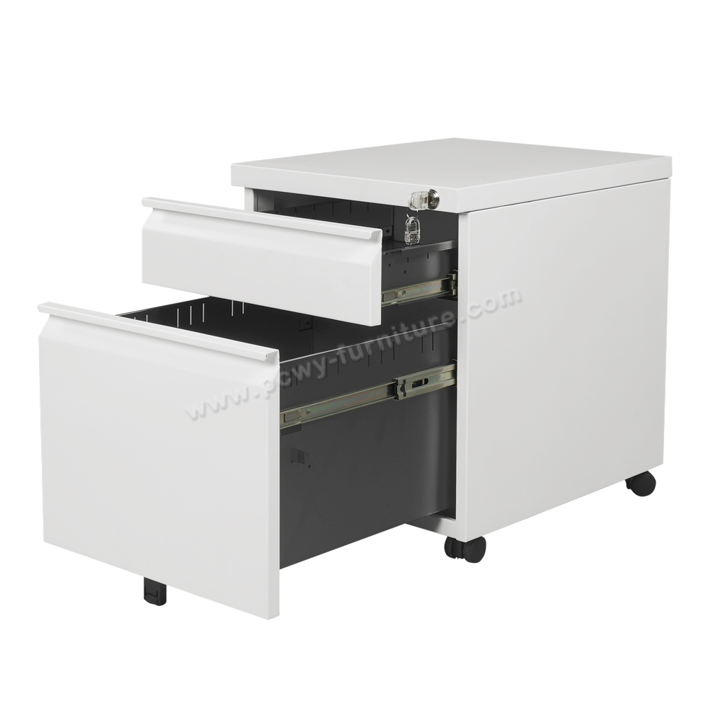 Pengcheng two drawer file cabinet on wheels