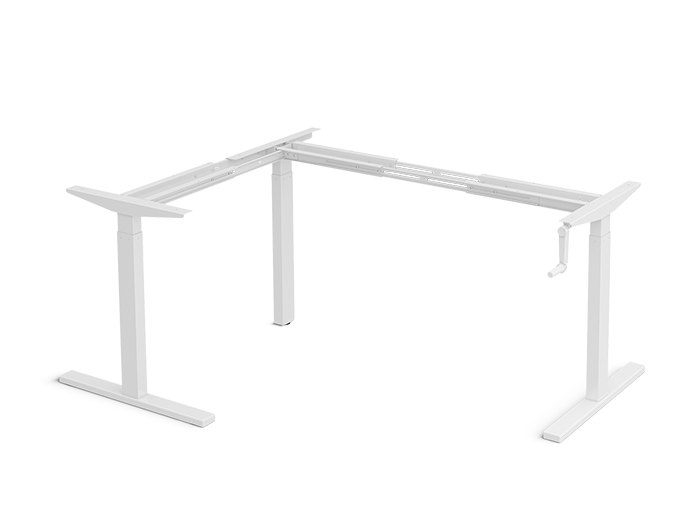 PCS-1125L Manual crank height adjustable standing desk frame(图1)