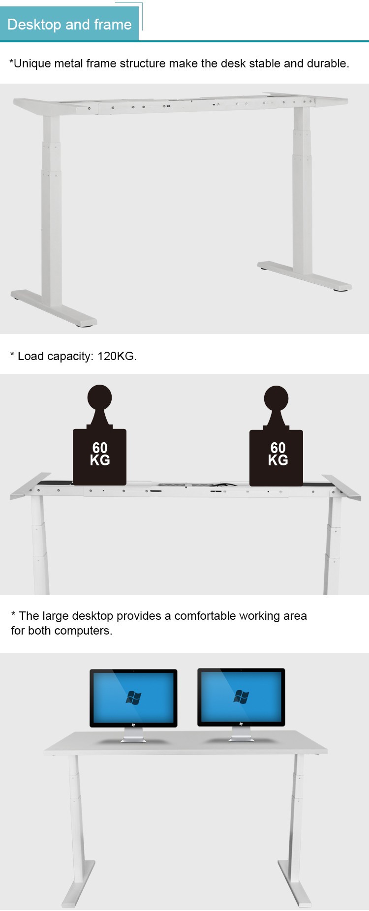Pengcheng Electric Height Adjustable Standing Desk(图6)