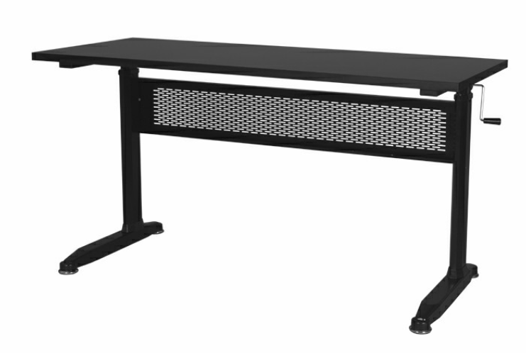 aluminum alloy hand crank standing height adjustable desk