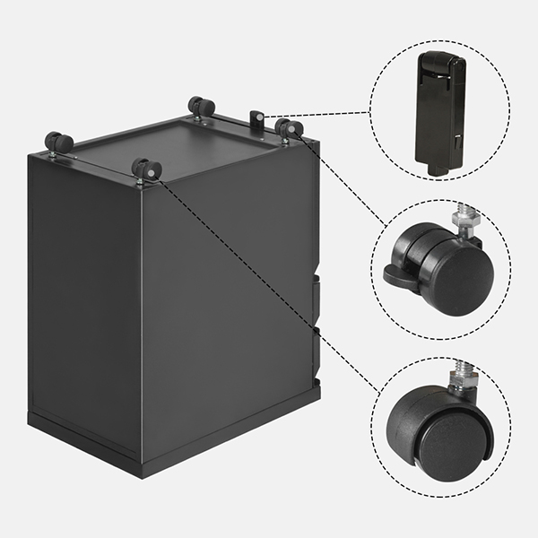 3 drawer mobile pedestal file cabinet