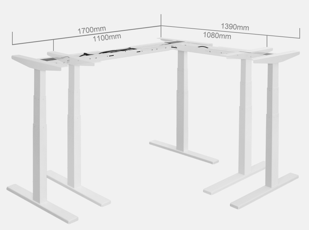 Electric height adjustable standing table