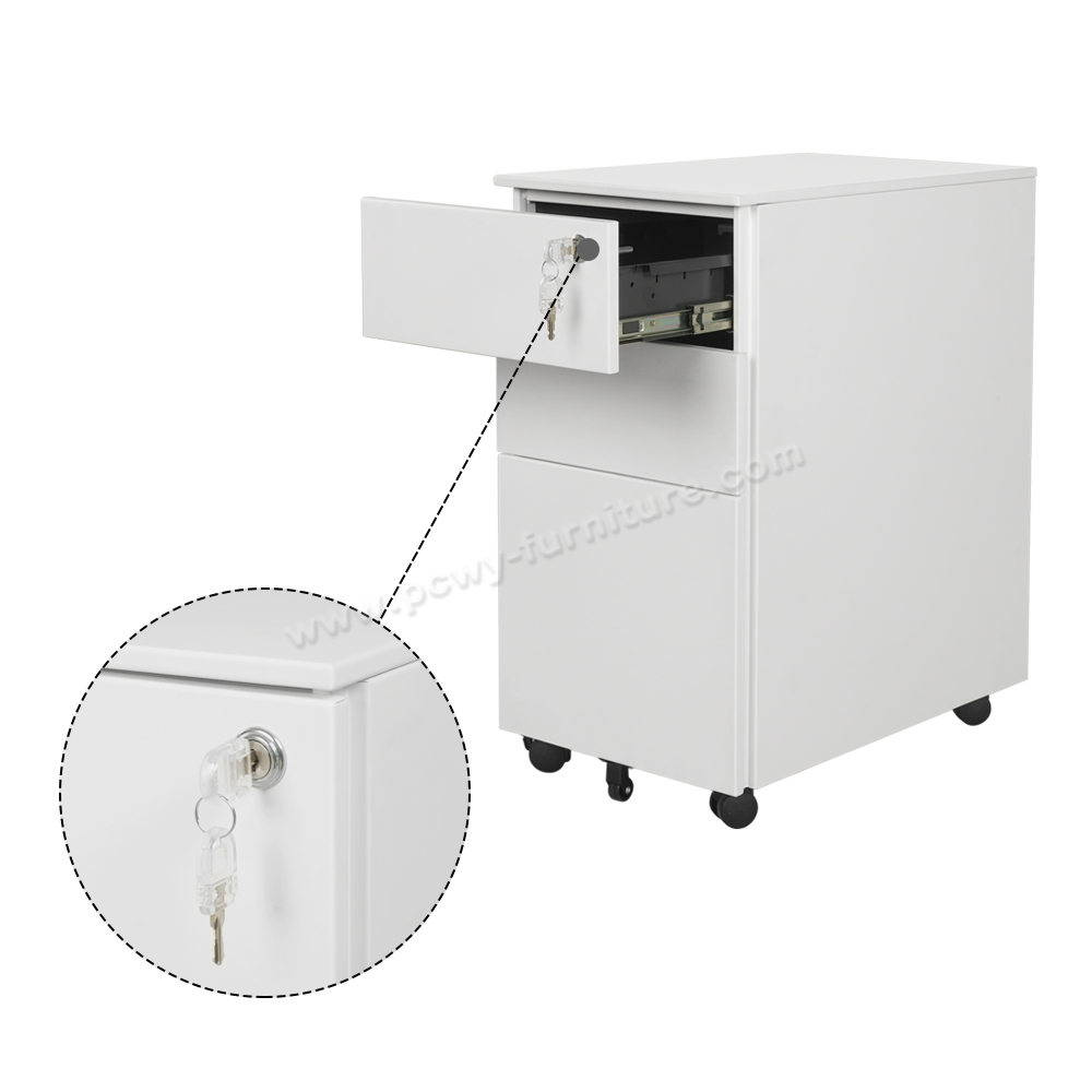 mobile 3 drawer file cabinet