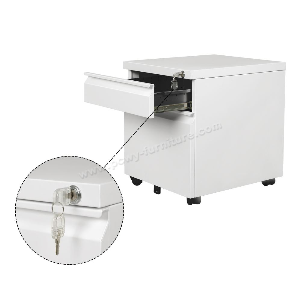 2 drawer mobile pedestal file