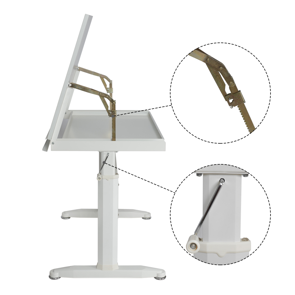 PCZ-900A Height Adjustable Folding Engineering Wooden Drafting Drawing Table(图5)